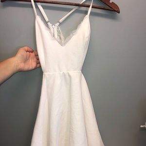 Lulu’s white lace detail dress
